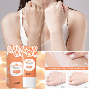 Crème Visage Essentielle Éclaircissante et Unifiante à l'<span class=keywords><strong>Argousier</strong></span> et au Glutathion, Rafraîchissante et Respirante, Effet Maquillage Naturel - Product Image 6