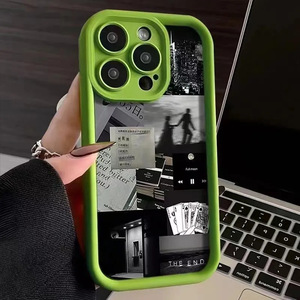 Custodia Antiurto per Telefono Stile Internet Famoso, Tema Frammenti di Vita Bianco e Nero per <span class=keywords><strong>iPhone</strong></span> 16 15 14 11 <span class=keywords><strong>12</strong></span> 13 17 Pro Max - Product Image 3