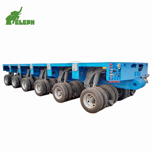 Semi-<span class=keywords><strong>remorque</strong></span> modulaire à plateau surbaissé pour charges lourdes, 5 lignes, 10 <span class=keywords><strong>essieux</strong></span>, 200 tonnes - Product Image 1