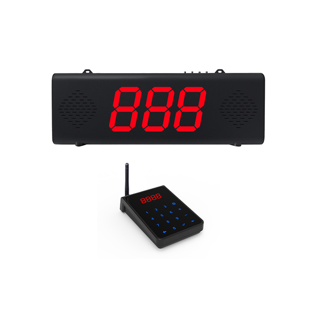 Wireless Queue Calling System Number Display Hospital Cafe Restaurant Pager ABS+Silicone IPX67 Waterproof Management System