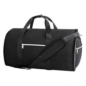 Échantillon gratuit : Housse de costume multi-usages pliable en polyester végétalien, résistante à l'eau, sac à vêtements pour homme en polyester véritable de qualité supérieure - Product Image 1