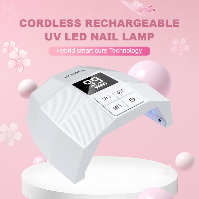 HOWYEA Professional Fast-Curing UV LED Nail Lamp Gel Polish Dryer for Salon Manicure & Pedicure Nail Art Care