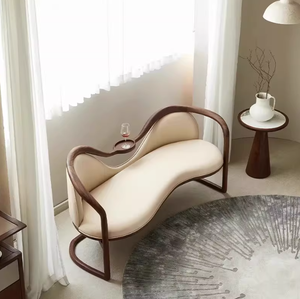 ม้านั่งสไตล์จีน, โซฟาไม้เนื้อแข็ง, เก้าอี้พักผ่อน, เก้าอี้คู่แบบแถวตรง, เก้าอี้โซฟา, เก้าอี้โซฟาในห้องนอน - Product Image 4