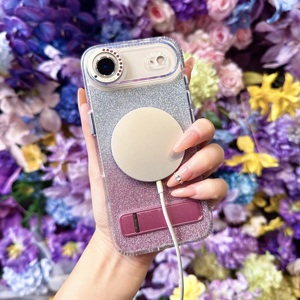 <span class=keywords><strong>Coque</strong></span> <span class=keywords><strong>de</strong></span> <span class=keywords><strong>téléphone</strong></span> en strass <span class=keywords><strong>de</strong></span> cristal pour iPhone Air 17 Pro Max 16 15 14, magnétique, scintillante, diamantée, compatible avec la charge sans fil - Product Image 3