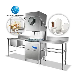 Dishwasher Stainless Steel Restaurant Commercial Hood Type Dishwasher Machine Restaurant Dishwasher Dish Washer Restaurant