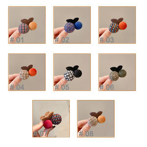 Pinces à cheveux personnalisées 5 CM Cherry Girls Acrylique Front Side <span class=keywords><strong>Automne</strong></span> et Hiver Épingles à cheveux Coré<span class=keywords><strong>en</strong></span> Mignon Créativité Pinces à cheveux - Product Image 5