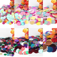 Paillettes rondes à bords arrondis de 10-30 mm, perles DIY pour vêtements, accessoires de robe de mariée, PVC