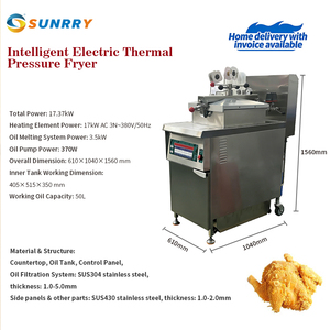 Freidora Industrial Comercial para Pollo, Estilo <span class=keywords><strong>KFC</strong></span>, Eléctrica, de Alta Presión - Product Image 2