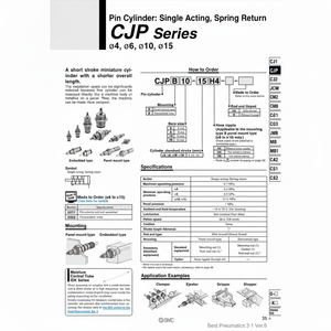 CJPS4-10-B รุ่นกระบอกสูบนิวเมติกส์ SMC - Product Image 1