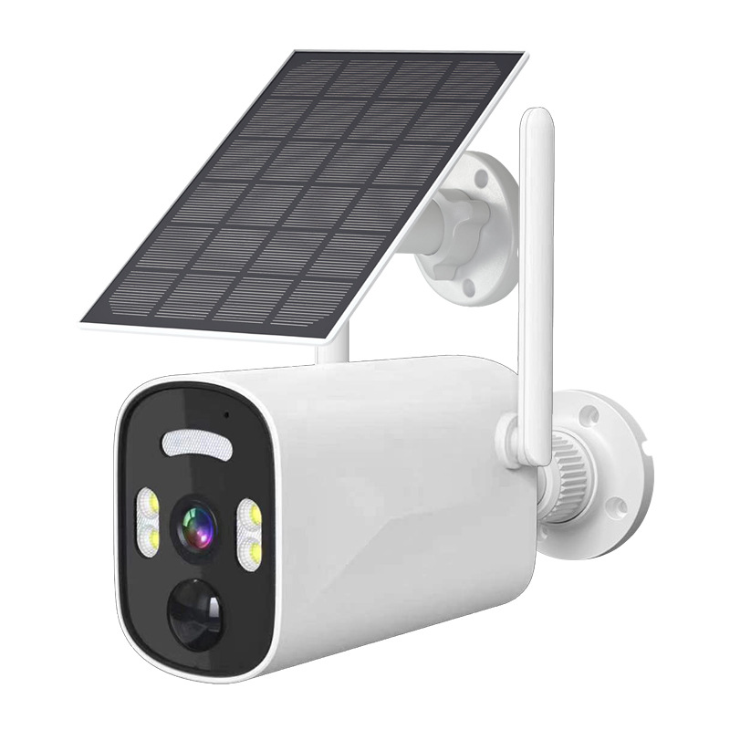 Современная умная домашняя IP-камера 2 Мп/3 Мп/5 Мп с Wi-Fi, беспроводная камера видеонаблюдения, ночное видение, аудио на солнечной батарее, двухстороннее
