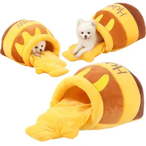 Cute Puppy Sleep Nest Honey Pot Cat Sofa Bed cuccia per cani di piccola taglia cuccia multifunzionale per animali di piccola taglia coniglio gatti e cani nido