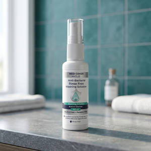 Produit phare : Solution de lavage liquide sans eau antibactérienne Med-Cover, sans rinçage, 100 ml pour les mains - Product Image 2
