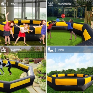 Terrain de Gaga Ball Gonflable d'Extérieur avec Souffleur Puissant et Clôture Portable pour Activités Scolaires et Familiales - Product Image 6