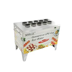 Cina griglia uovo cibo macchina del GAS Verticale Grigliate Snack Macchina