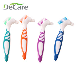 Cepillo para Dentaduras Postizas DeCare, Limpiador de Plástico para Cuidado Bucal con Cerdas Suaves - Product Image 2