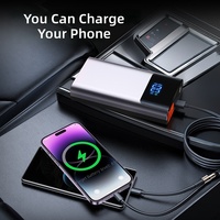 Démarreur de Voiture Portable 8000mAh 1000A avec Affichage Numérique, Alimentation d'Urgence et Pinces de Batterie Intelligentes