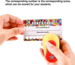 ขายส่งจากโรงงาน แพ็ค 50 ใบ การ์ดสะสมคะแนนส่งเสริมการเรียนภาษาอังกฤษ การ์ดสะสมคะแนนนักเรียนแบบเขียนมือ - Product Image 3