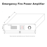 Amplificateur de puissance actif Tanda TG7300 professionnel 150W avec alarme vocale, SNR 80dB, audio mono, réponse en fréquence 80Hz-8kHz, pour scène et incendie
