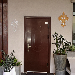 Chất lượng cao chống trộm cửa an ninh cửa an ninh bên ngoài thép an toàn bên ngoài tường lối vào kim loại thép cửa - Product Image 2