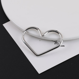 Colgante de Corazón Metálico 51x37mm, Accesorios de Joyería DIY para Prendas, Hebillas de Cinturón, Tema Amor - Product Image 2