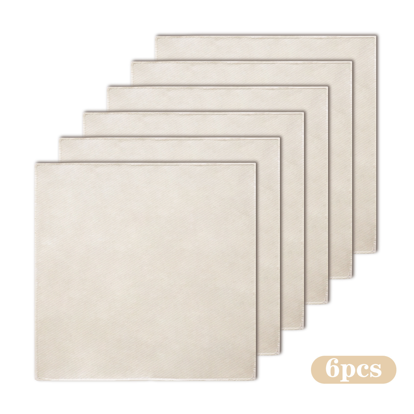 6/8/10pcs Modern Design Reusable Pure Cotton Cheese Cloth 50*50cm Edged Cheese Cloth Disposable Plate Dish for Party Filtering