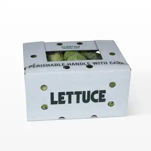 Hydro Cool Lettuce Greens Waxed Box Bushel Greens Waxed Box