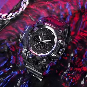 Nuovi Orologi Sportivi da <span class=keywords><strong>Uomo</strong></span>, Impermeabili, con LED, per Attività all'Aperto, <span class=keywords><strong>Orologio</strong></span> <span class=keywords><strong>Digitale</strong></span> Multifunzione in Gomma per Studenti - Product Image 4