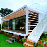 Maisons mobiles modulaires prêtes à l'emploi Petite maison préfabriquée Tinny house préfabriquée hôtel