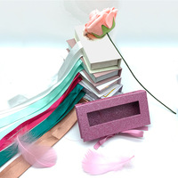 Boîte à cils de maquillage personnalisée pour la Saint-Valentin, emballage de cils de marque privée, stratification brillante en carton, vente en gros