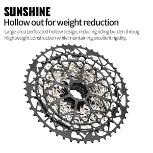 Piñón Libre de Acero Ultraligero SUNSHINE para Bicicleta de Montaña, 10/11/12 Velocidades, 42T/46T/50T Dientes, Cambio de Marchas Grande - Product Image 4