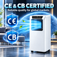 Climatiseur portable 9000 BTU R290, compresseur mobile, refroidissement uniquement, télécommande, certifié CE CB pour la maison et l'hôtel