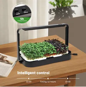 Système de culture pour jardin intérieur à led design original planteur de légumes hydroponique systèmes de culture intelligents avec prise américaine