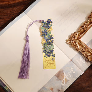 أدوات مكتبية من إيمودا 1-إيريس علامة مرجعية معدنية مع شرابة فان جوخ علامات كتب تلوين للطلاب والمدرسين هدايا التخرج - Product Image 3