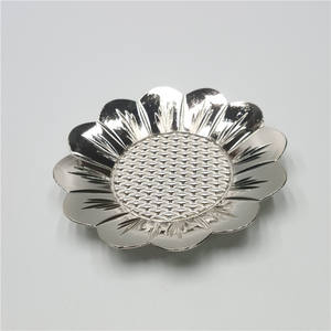 Posavasos de taza de té de metal redondo de latón antiguo personalizado para beber accesorios de té - Product Image 4