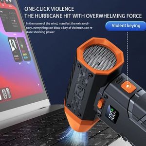 Thiết kế mới với hiển thị kỹ thuật số LED chiếu sáng cầm tay mini Turbo quạt máy bay phản lực - Product Image 3