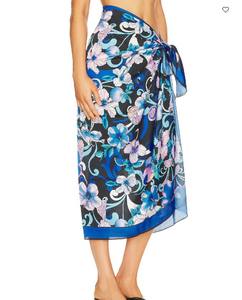 Retour de Bali Femmes imprimé fleur Sarong maillot de bain <span class=keywords><strong>plage</strong></span> couvrir jupe portefeuille <span class=keywords><strong>paréo</strong></span> - Product Image 4