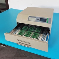 Horno de reflujo infrarrojo de escritorio BGA SMT sin plomo con área de soldadura grande de 2300W Programable Puhui W + para soldadura de PCB