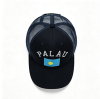 Casquette de camionneur brodée personnalisée, dos en maille respirante, visière incurvée, fermeture snapback réglable, unisexe, décontractée, pour l'extérieur, style baseball