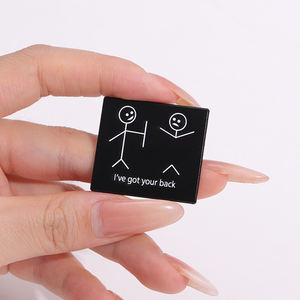 Hey You Droped This Brain Funny Sarcasm Quotes Esmalte Pins Personaje de dibujos animados Bob Is No Arms Humor Broma Metal Badge Jewelry Gift - Product Image 1