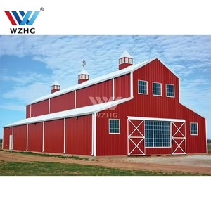 Construcción prefabricada Hangar de metal industrial Cobertizo Taller Planta Estructura de acero Kits de almacén Edificio de <span class=keywords><strong>Amarica</strong></span> - Product Image 1