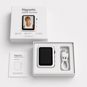 Monitor Magnético Portátil para Vlog de Teléfono, Pantalla de Vista Previa de Cámara Trasera HD 480x640 con Rueda de <span class=keywords><strong>Zoom</strong></span> y Botón de Obturación - Product Image 6