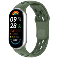 Correa de Silicona Transpirable para Reloj Inteligente Mi Band 10 9 8, Cómoda Correa de Malla para Muñeca, Marca Upro Outdoor Sports