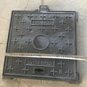 Tapas de Alcantarilla Rectangulares de Hierro Dúctil Duraderas para la Seguridad Vial, Color Negro, Tamaño y Forma Personalizados, Aplicación Urbana - Product Image 4