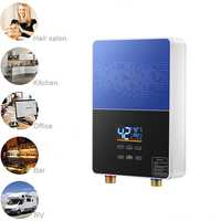 Chauffe-eau électrique instantané à écran tactile 220V-240V 5500W, température constante, équipement de cuisine et de douche domestique