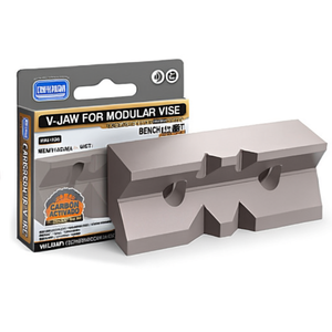 V-Jaw For Modular Vise 100mm Width Precision Machined Steel Jaw Set - Product Image 2