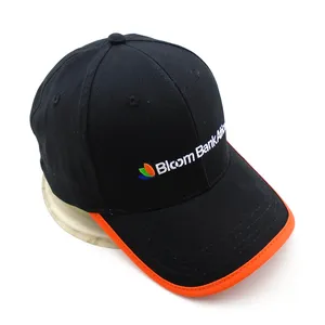 Topi bisbol dua warna grosir musim panas oranye multiwarna topi bisbol diproduksi topi desain 100% topi bisbol kustom