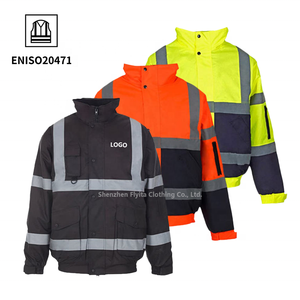 EN20471 resistente Oxford caldi ingegneri elettrico riflettente uomo arancione verde abbigliamento da lavoro operaio minerario Hi Vis giacca da lavoro di sicurezza - Product Image 3