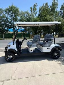 Carrito de Golf Eléctrico Blanco con Elegantes Neumáticos Todoterreno, Esencial <span class=keywords><strong>para</strong></span> Campos de Golf de 18 Hoyos, Resorts y Hostelería Empresarial - Product Image 4