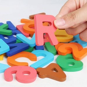 Juego Educativo de Letras de Madera ABC, Rompecabezas de Combinación de Patrones de Animales, Tarjetas de Memoria con Números y Alfabeto - Product Image 5