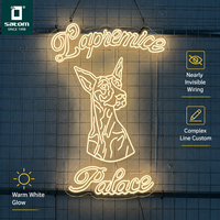 Enseignes néon lumineuses pour bâtiments commerciaux, impression UV personnalisée sur silicone pour magasins de tabac et boutiques éphémères